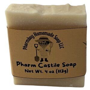 Castile Unscented Homemade Soap Bar, Priced Per Bar
